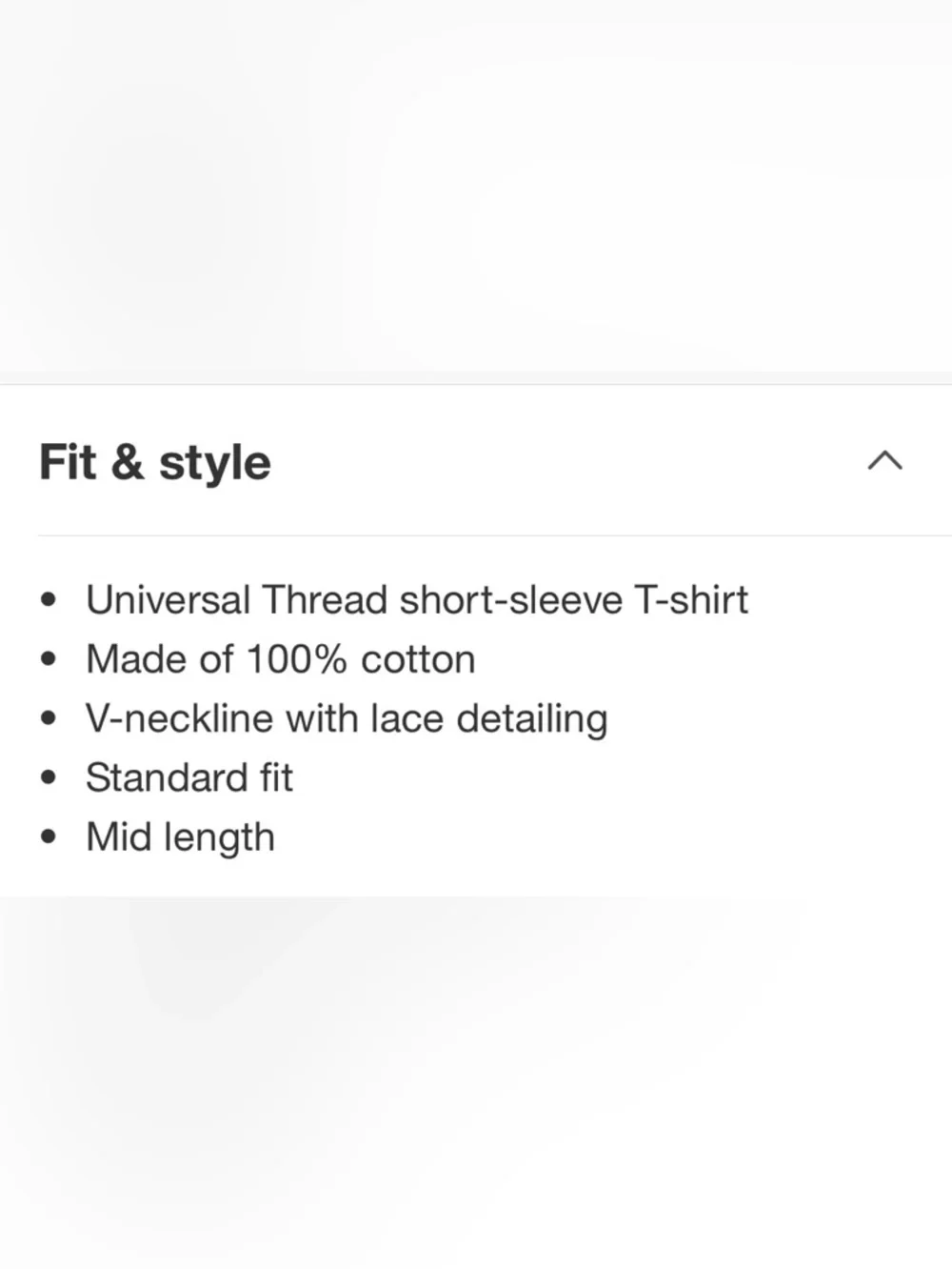 NWT Universal Thread Short Sleeve Lace Trim V-Neck Top - Picture 11 of 11